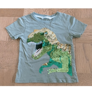 H&M - 【中古】H&M 半袖 Tシャツ 恐竜 100