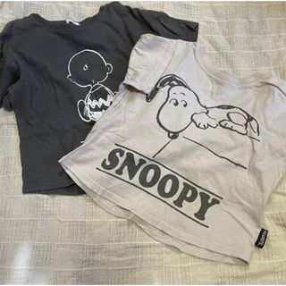 SNOOPY - ④スヌーピー 半袖Tシャツ110サイズ 2枚セット