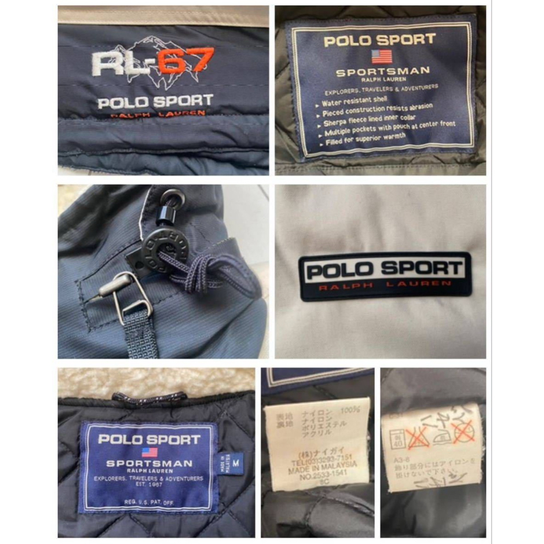 POLO RALPH LAUREN(ポロラルフローレン)の90s POLO SPORT ポロスポーツ ラルフローレン ボア アノラック  メンズのジャケット/アウター(マウンテンパーカー)の商品写真