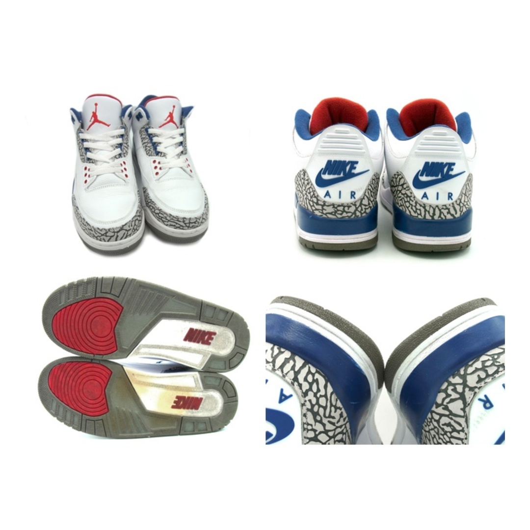 NIKE(ナイキ)のナイキ NIKE ■ 【 AIR JORDAN 3 RETRO True Blue 854262 106 】 エア ジョーダン 3 レトロ トゥルー ブルー スニーカー　h0633 メンズの靴/シューズ(スニーカー)の商品写真