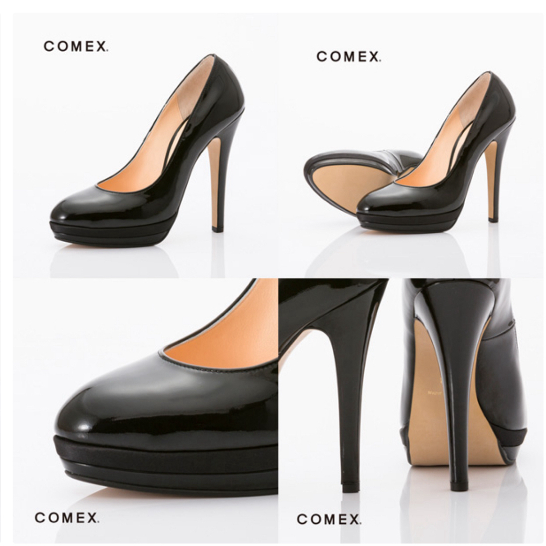 COMEX(コメックス)のCOMEXコメックスパンプス2段ストームラウンドトゥパンプス厚底エナメル レディースの靴/シューズ(ハイヒール/パンプス)の商品写真