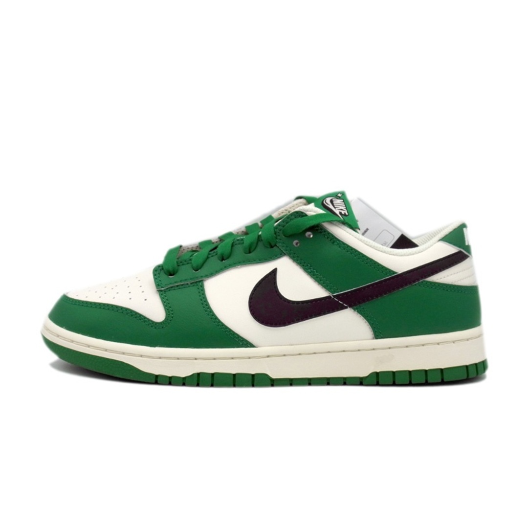 NIKE(ナイキ)のナイキ NIKE ■ 【 DUNK LOW LOTTERY Pale Ivory Malachite DR9654 100 】 ダンク ロー ロッテリー ペール アイボリー マラカイト スニーカー　h0636 メンズの靴/シューズ(スニーカー)の商品写真