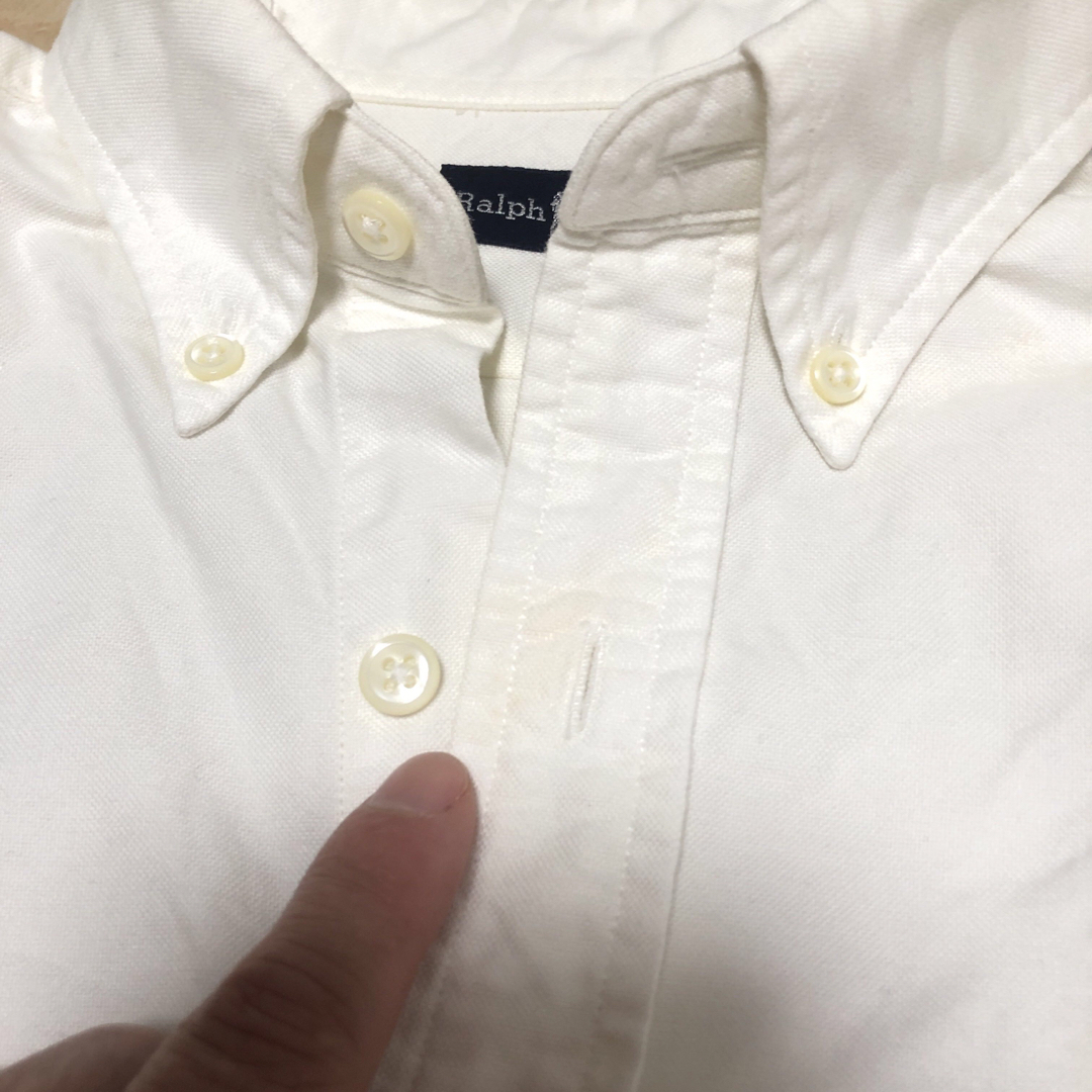 POLO RALPH LAUREN(ポロラルフローレン)のラルフローレン　Ralph Lauren 白　ボタンダウン　シャツ　キッズ140 キッズ/ベビー/マタニティのキッズ服男の子用(90cm~)(ブラウス)の商品写真