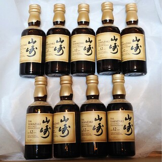 9本　サントリー　山崎　12年ミニチュア瓶50ml　ウイスキー(ウイスキー)