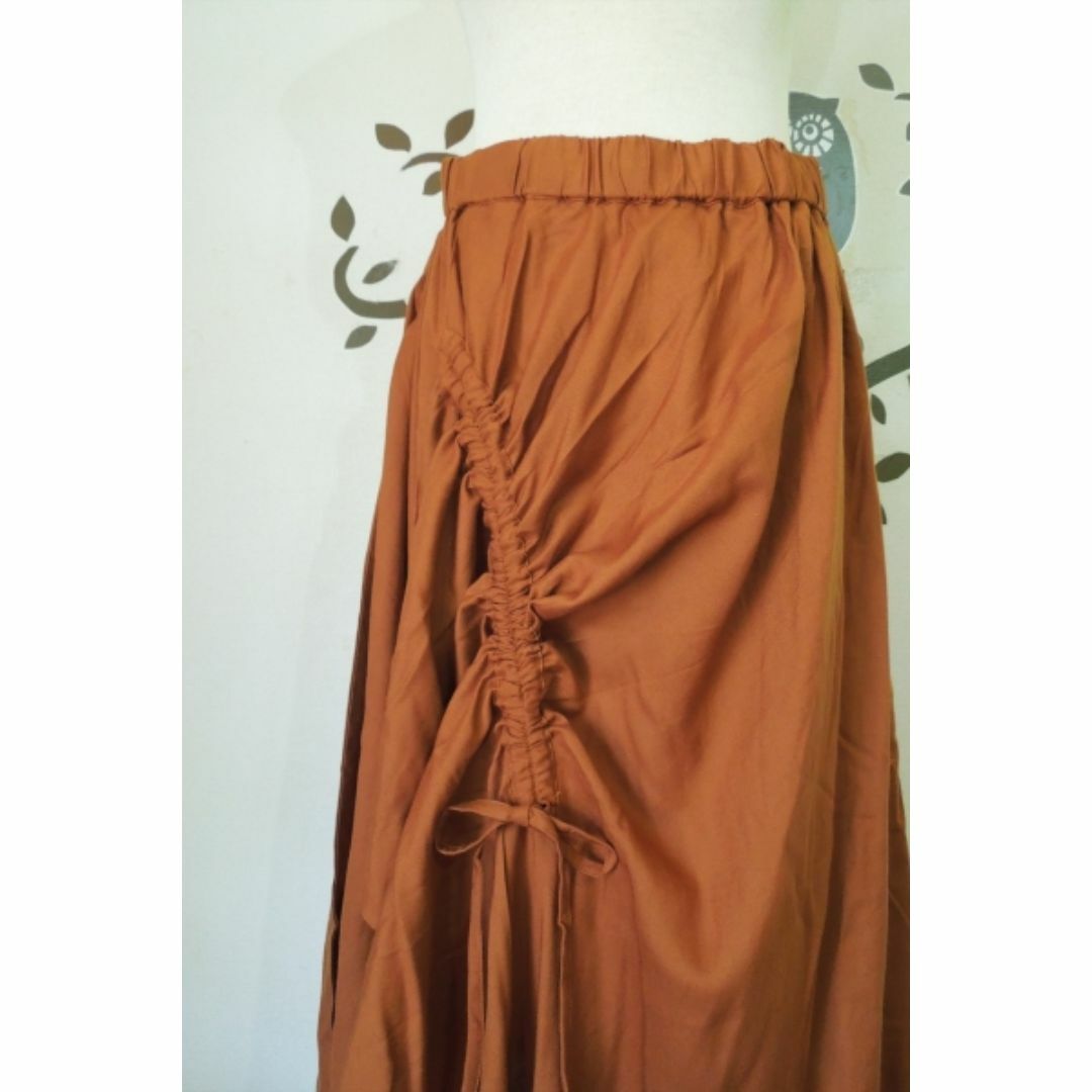チャイハネ(チャイハネ)のオーバースカート付きサルエルパンツ●ブラウン レディースのパンツ(カジュアルパンツ)の商品写真