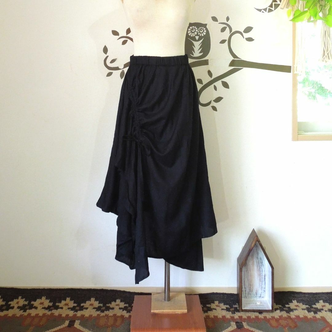 チャイハネ(チャイハネ)のオーバースカート付きサルエルパンツ●ブラウン レディースのパンツ(カジュアルパンツ)の商品写真