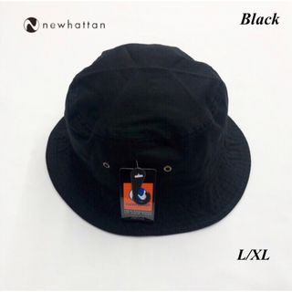 ニューハッタン(newhattan)のニューハッタン バケットハット  ブラック　L/XL[約59-60㎝](ハット)