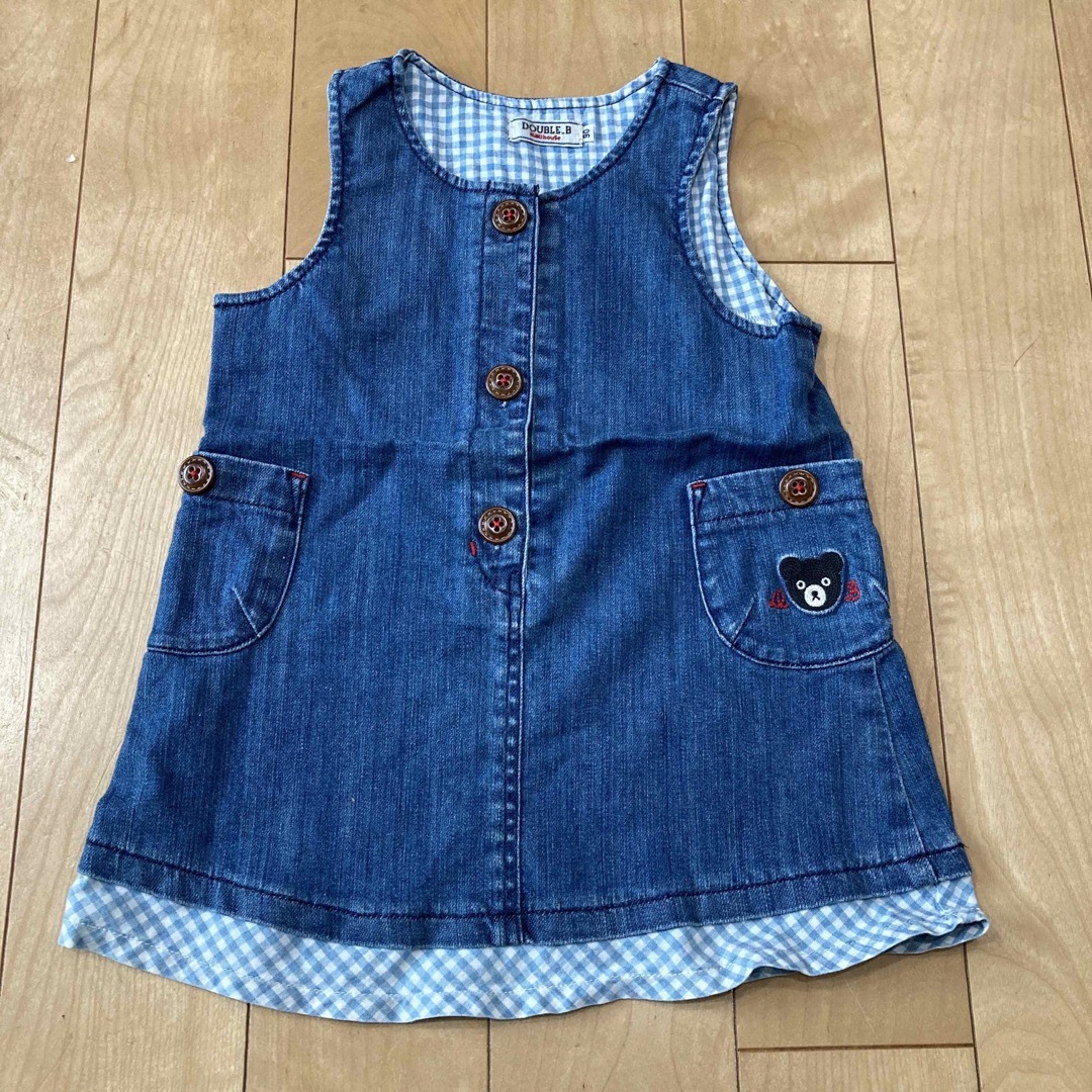 DOUBLE.B(ダブルビー)のダブルビー　DOUBLE.B ワンピース　キッズ　90㎝ キッズ/ベビー/マタニティのキッズ服女の子用(90cm~)(ワンピース)の商品写真