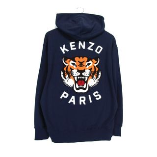 ケンゾー(KENZO)のケンゾー KENZO ■ 24SS 【 Luky Tiger hoodie FE58SW0114MF 】 タイガー デザイン プルオーバー フーディー パーカー 33005(パーカー)