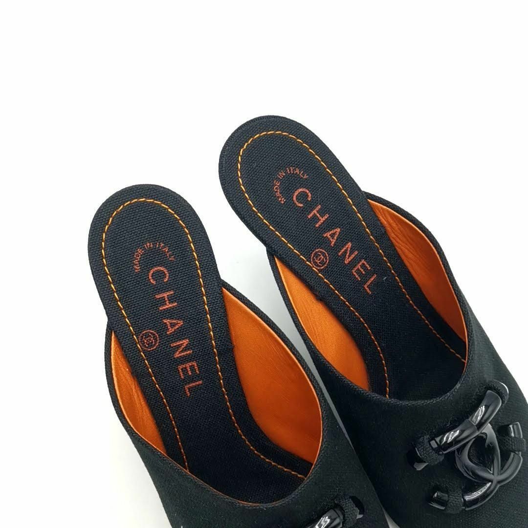 美品 シャネル CHANEL サンダル ミュール 伊製 03-24042306