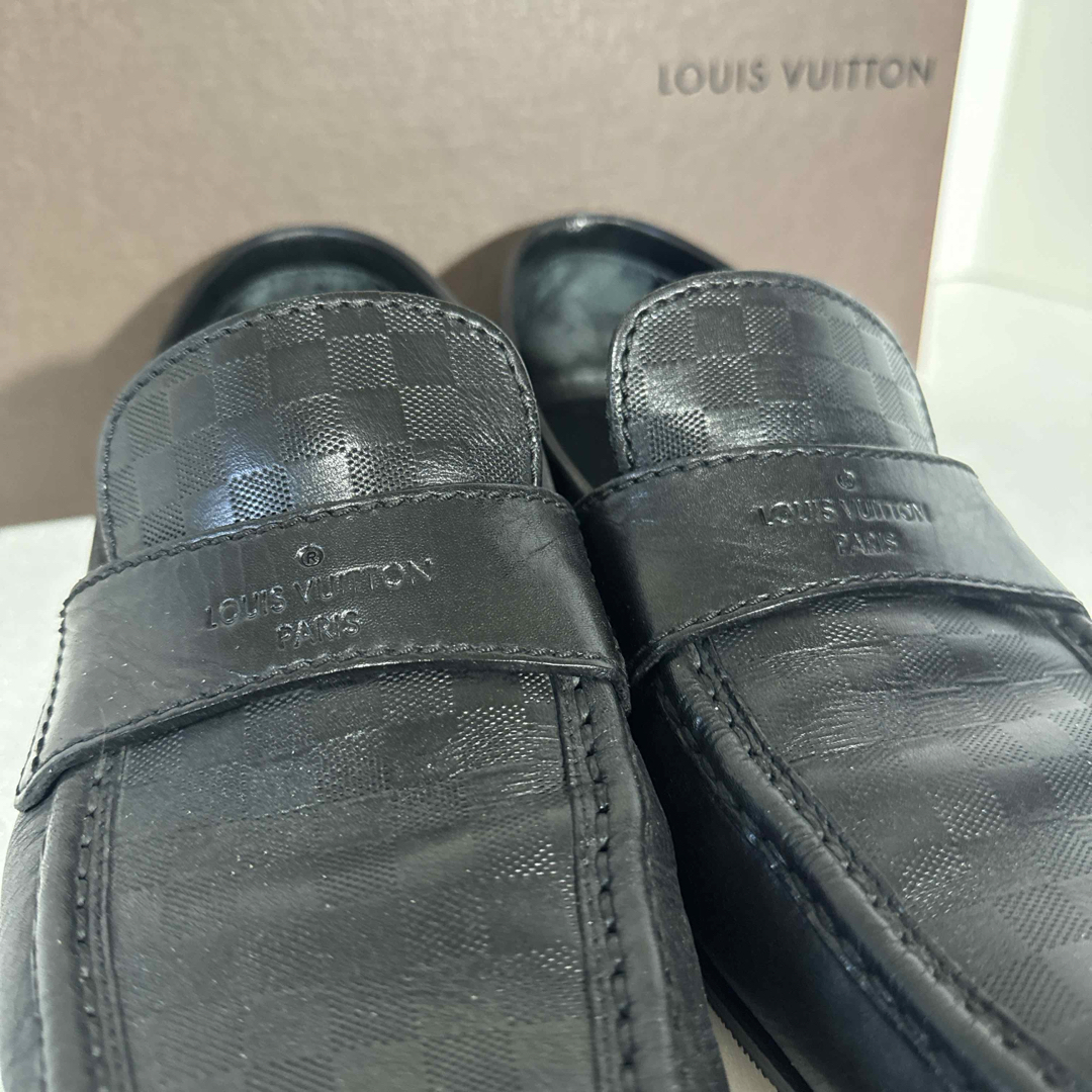 LOUIS VUITTON(ルイヴィトン)のLOUISVUITTON ダミエ ローファー 7 1/2 メンズの靴/シューズ(ドレス/ビジネス)の商品写真