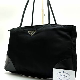 プラダ(PRADA)の✨美品✨プラダ トートバッグ 三角プレート 肩掛け テスートナイロン ブラック(トートバッグ)