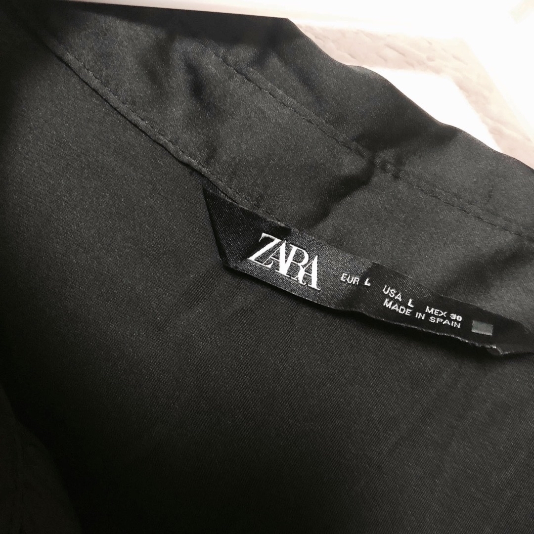ZARA(ザラ)のZARA ベーシックサテンシャツ レディースのトップス(シャツ/ブラウス(長袖/七分))の商品写真