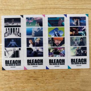 BLEACH ランドマークタワー popup コマフィルム風カード 4種セット(キャラクターグッズ)