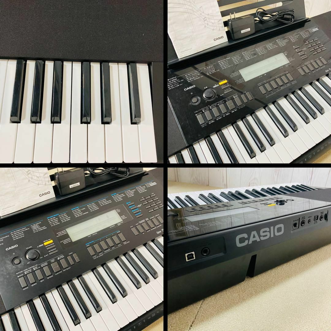 CASIO(カシオ)のCASIO カシオ 電子キーボード WK-245 スタンド 椅子 美品 その他のその他(その他)の商品写真