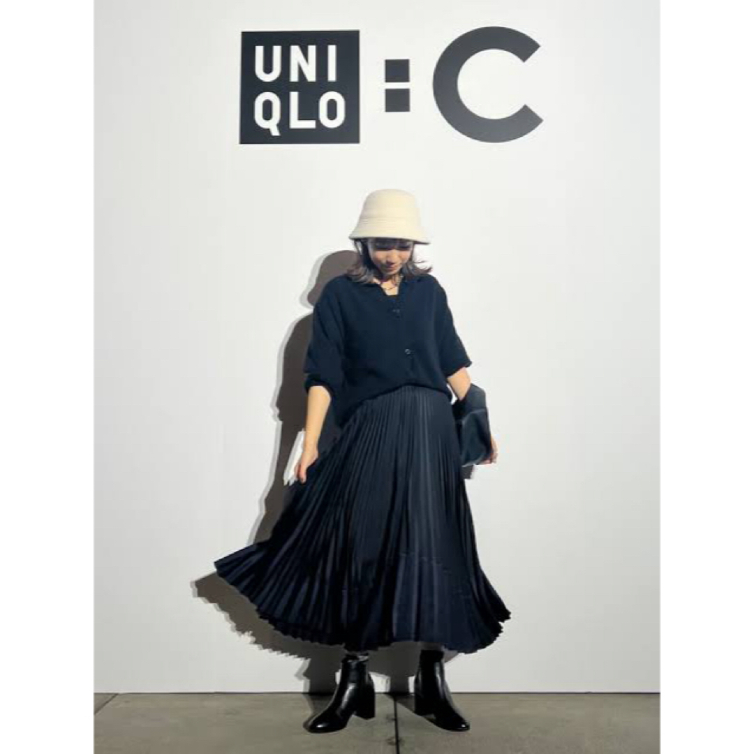 UNIQLO(ユニクロ)のUNIQLO C プリーツカラーブロックスカート レディースのスカート(ロングスカート)の商品写真