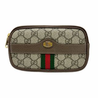 グッチ(Gucci)のグッチ GUCCI ウエストバッグ ベルトバッグ GG スプリーム オフィディア PVC/レザー ブラウン ゴールド メンズ 519308 送料無料【中古】 z0801(ウエストポーチ)