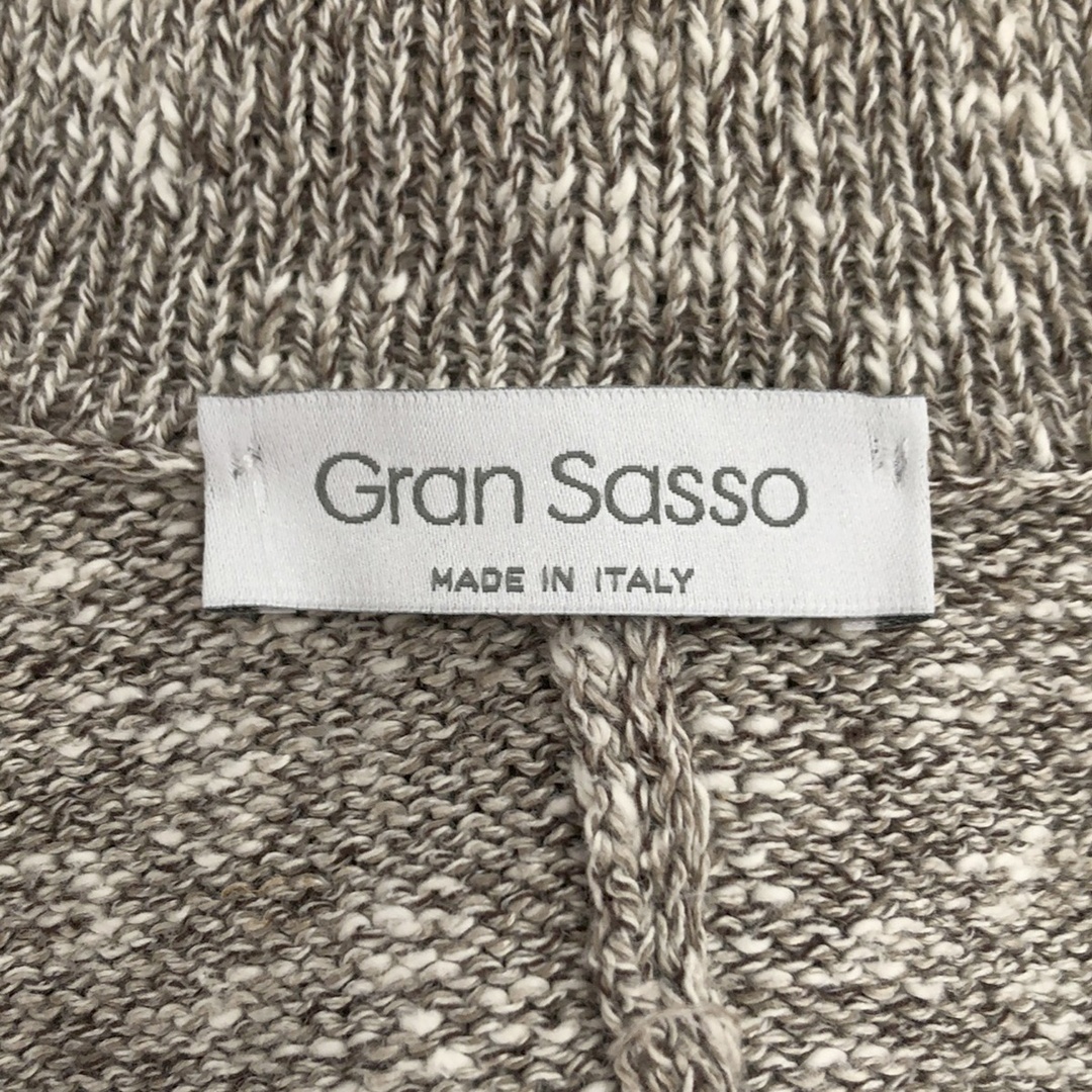 GRAN SASSO(グランサッソ)のGran Sasso グランサッソ コットンリネンニットジャケット  ブラウン系 44 メンズのジャケット/アウター(その他)の商品写真