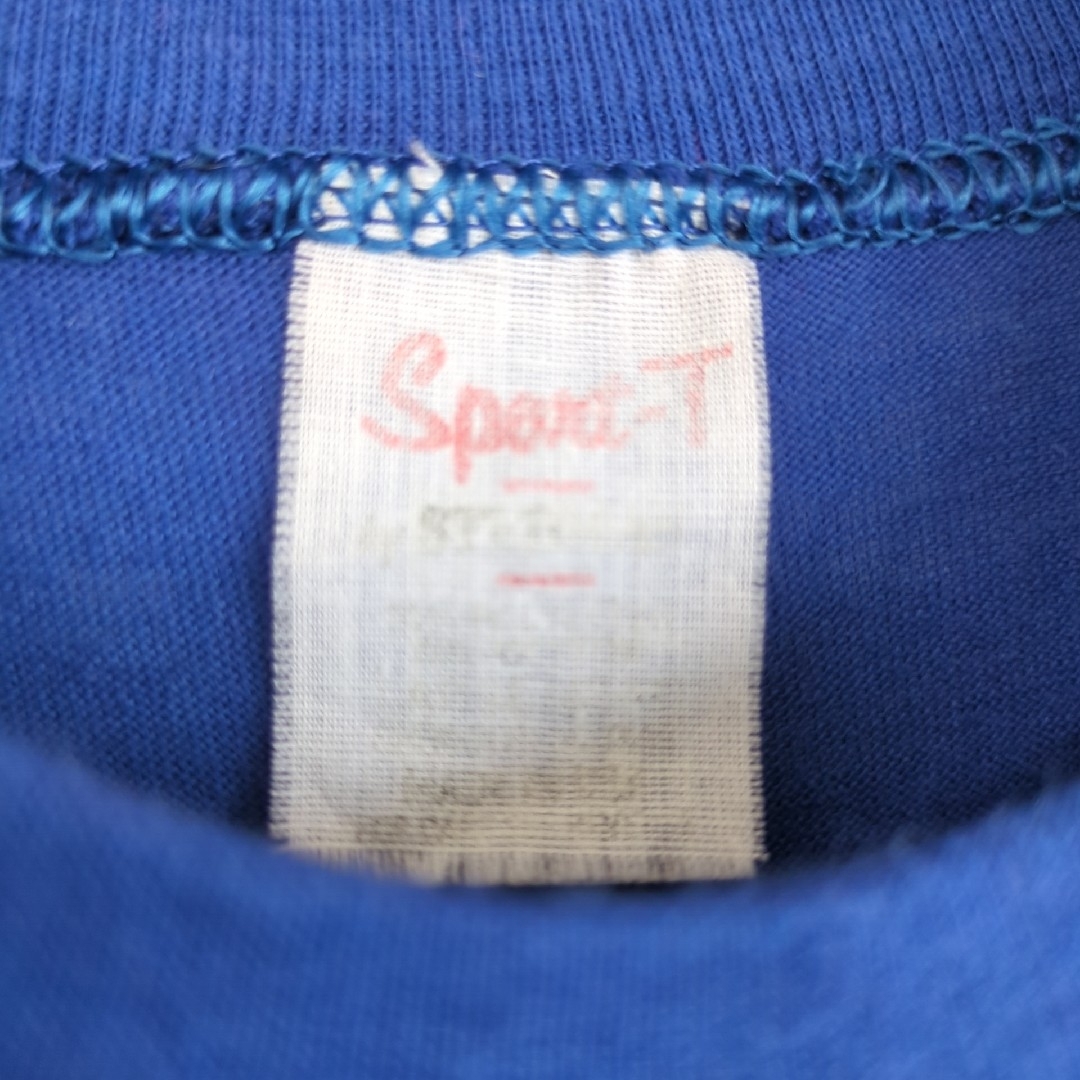VINTAGE(ヴィンテージ)の70s ヴィンテージ　ステッドマン　Tシャツ　ブルー　VIKINGS メンズのトップス(Tシャツ/カットソー(半袖/袖なし))の商品写真