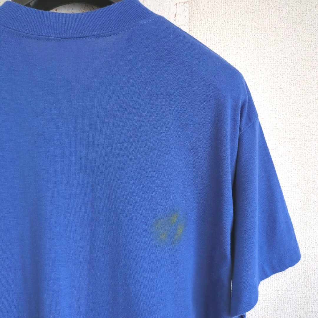 VINTAGE(ヴィンテージ)の70s ヴィンテージ　ステッドマン　Tシャツ　ブルー　VIKINGS メンズのトップス(Tシャツ/カットソー(半袖/袖なし))の商品写真