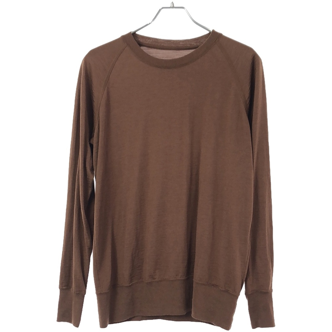 山と道 Merino Pullover メリノウールプルオーバーカットソー  ブラウン S メンズのトップス(Tシャツ/カットソー(七分/長袖))の商品写真