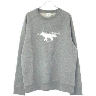 MAISON KITSUNE メゾンキツネ フォックススタンプロゴスウェットトレーナー JM00307KM0001 グレー XL