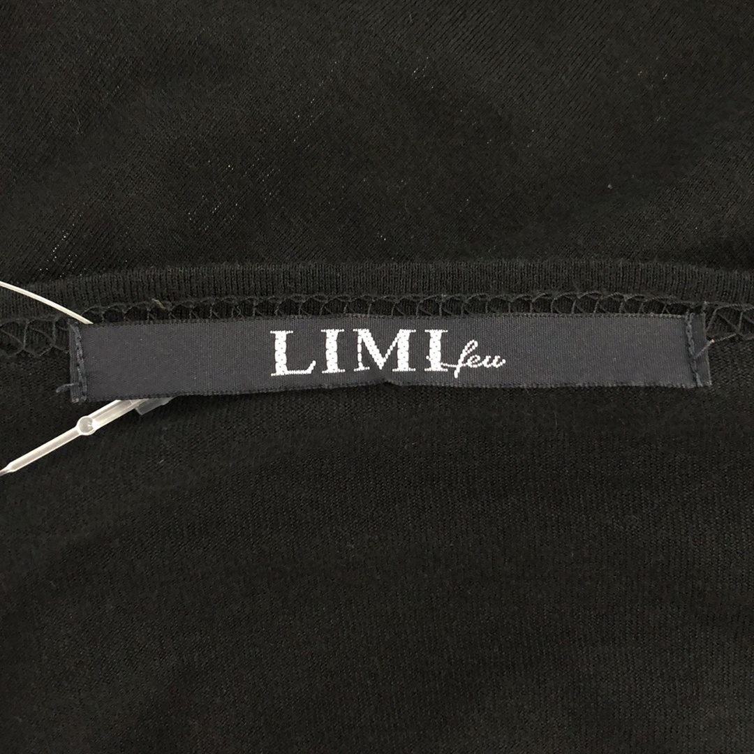 LIMI feu(リミフゥ)のLIMI feu リミフゥ 15AW サイドカットアウトドルマンスリーブカットソー LY-T01-071 ブラック S レディースのトップス(Tシャツ(長袖/七分))の商品写真