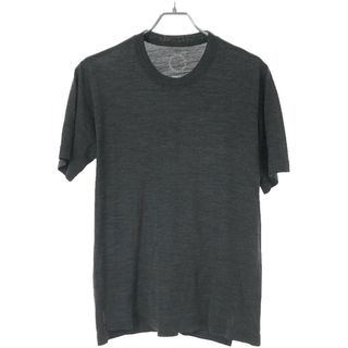 山と道 Light Merino Crew Neck T-Shirt クルーネックTシャツ  チャコールグレー S(Tシャツ/カットソー(半袖/袖なし))