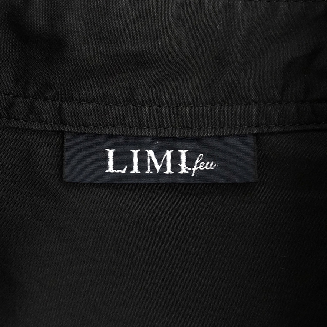 LIMI feu(リミフゥ)のLIMI feu リミフゥ 19SS オーバーサイズシャツワンピース LH-D10-002 ブラック S レディースのワンピース(ロングワンピース/マキシワンピース)の商品写真