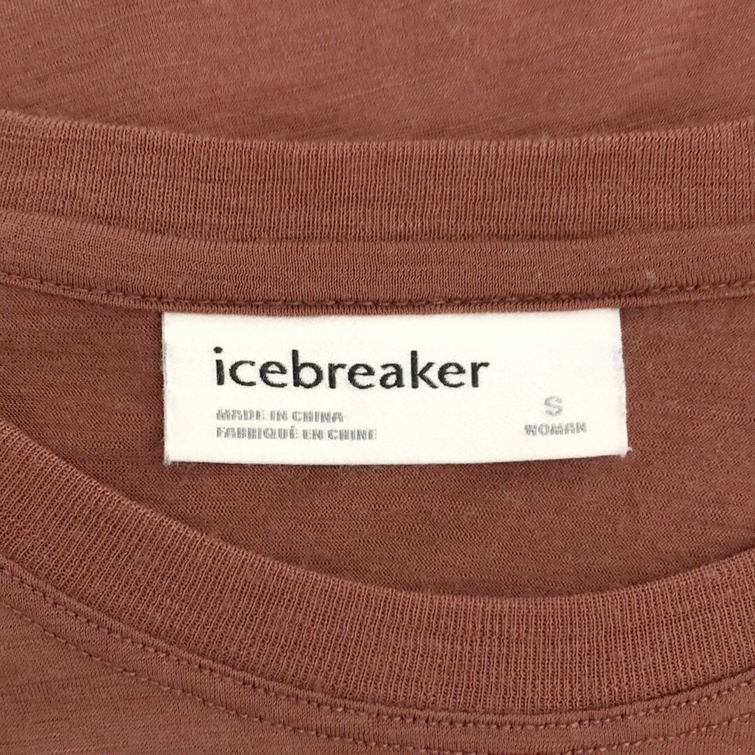 icebreaker(アイスブレーカー)のIcebreaker アイスブレーカー W GRANARY SS TEE  グラナリー ショートスリーブTシャツ ITW22270 レッド系 S レディースのトップス(Tシャツ(半袖/袖なし))の商品写真