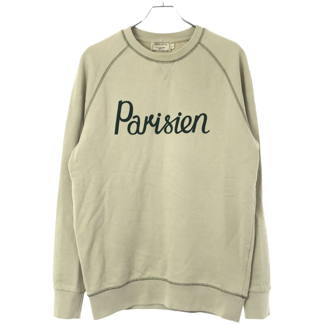 MAISON KITSUNE'(メゾンキツネ)のMAISON KITSUNE メゾンキツネ 19AW ベルベットプリントスウェットトレーナー DM00312KM0002 カーキベージュ系 L メンズのトップス(スウェット)の商品写真