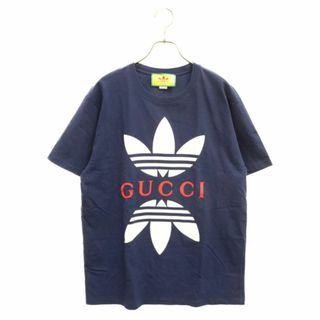 【新品】GUCCI adidas コラボ　半袖Tシャツ　ネイビー　Sサイズ