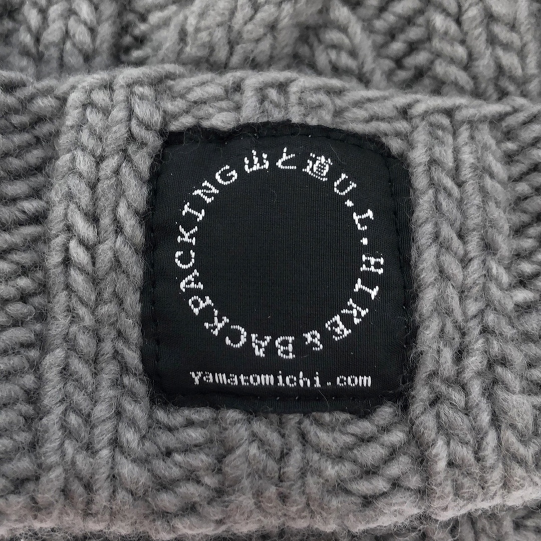 山と道 Merino Knit Cap メリノウールニットキャップ  グレー メンズの帽子(ニット帽/ビーニー)の商品写真