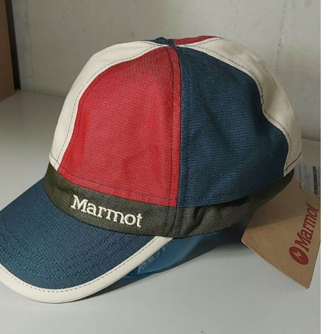 MARMOT(マーモット)の新品マーモット Marmot キッズ ジュニア サンシェード付き帽子 キャップ キッズ/ベビー/マタニティのこども用ファッション小物(帽子)の商品写真