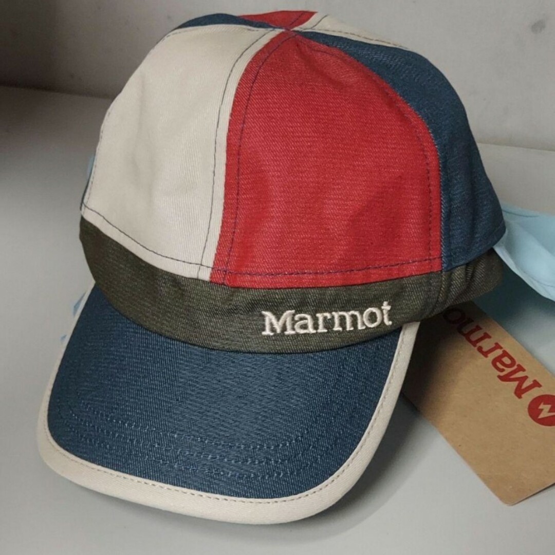 MARMOT(マーモット)の新品マーモット Marmot キッズ ジュニア サンシェード付き帽子 キャップ キッズ/ベビー/マタニティのこども用ファッション小物(帽子)の商品写真