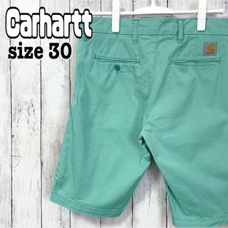 カーハート(carhartt)のcarhartt カーハート ショートパンツ エメラルドグリーン 無地30 古着(ショートパンツ)