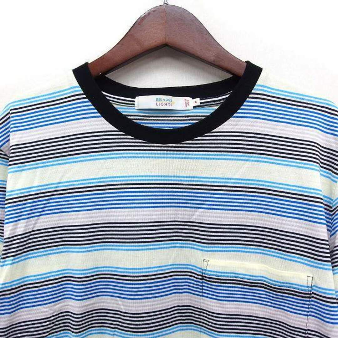 ビームスライツ BEAMS Lights ボーダー Tシャツ カットソー 丸首  メンズのトップス(Tシャツ/カットソー(半袖/袖なし))の商品写真