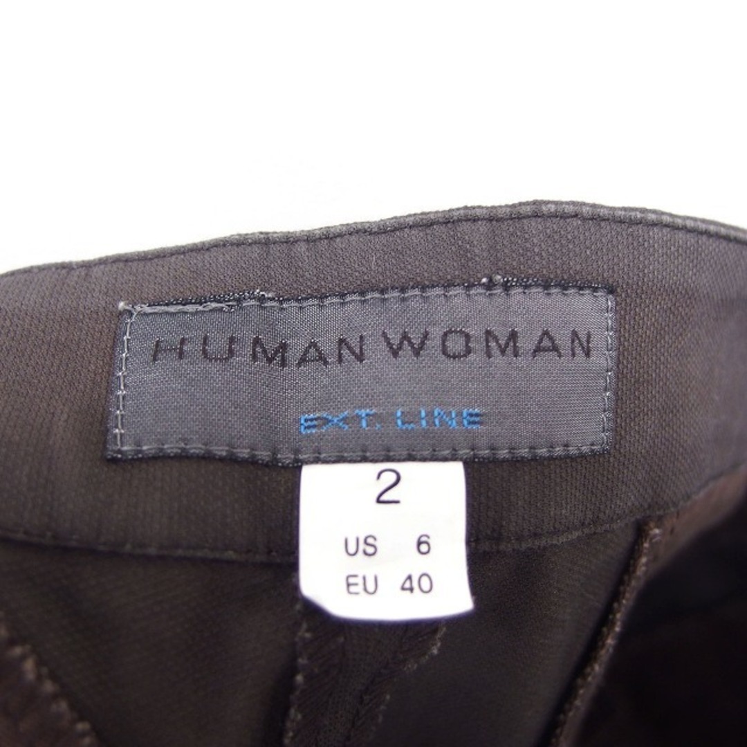 HUMAN WOMAN(ヒューマンウーマン)のヒューマンウーマン HUMAN WOMAN テーパード パンツ 無地 シンプル レディースのパンツ(その他)の商品写真