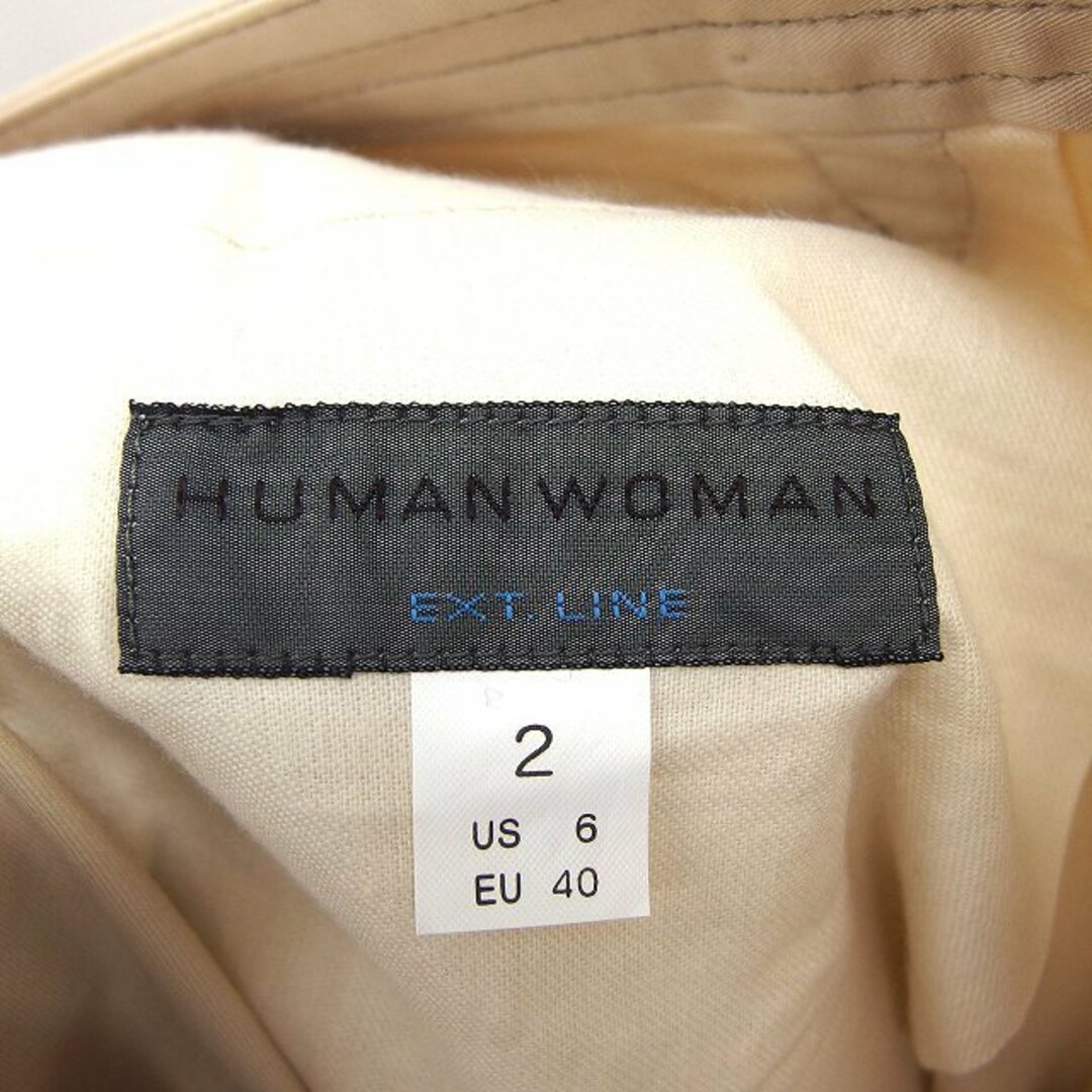 HUMAN WOMAN(ヒューマンウーマン)のヒューマンウーマン HUMAN WOMAN テーパード パンツ 無地 シンプル レディースのパンツ(その他)の商品写真