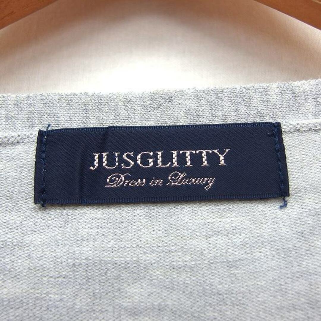 JUSGLITTY(ジャスグリッティー)のジャスグリッティー JUSGLITTY トッパー カーディガン ロング シンプル レディースのトップス(カーディガン)の商品写真