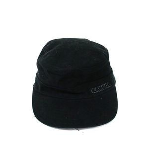 カンゴール KANGOL キャスケット 帽子 コットン ロゴ S/M ブラック