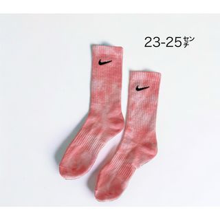 ナイキ(NIKE)のNIKE ナイキ タイダイソックス ピンク23~25㎝(ソックス)