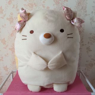 サンエックス(サンエックス)のすみっコぐらし ねこ リボンでおしゃれ ぬいぐるみ  XL(ぬいぐるみ)