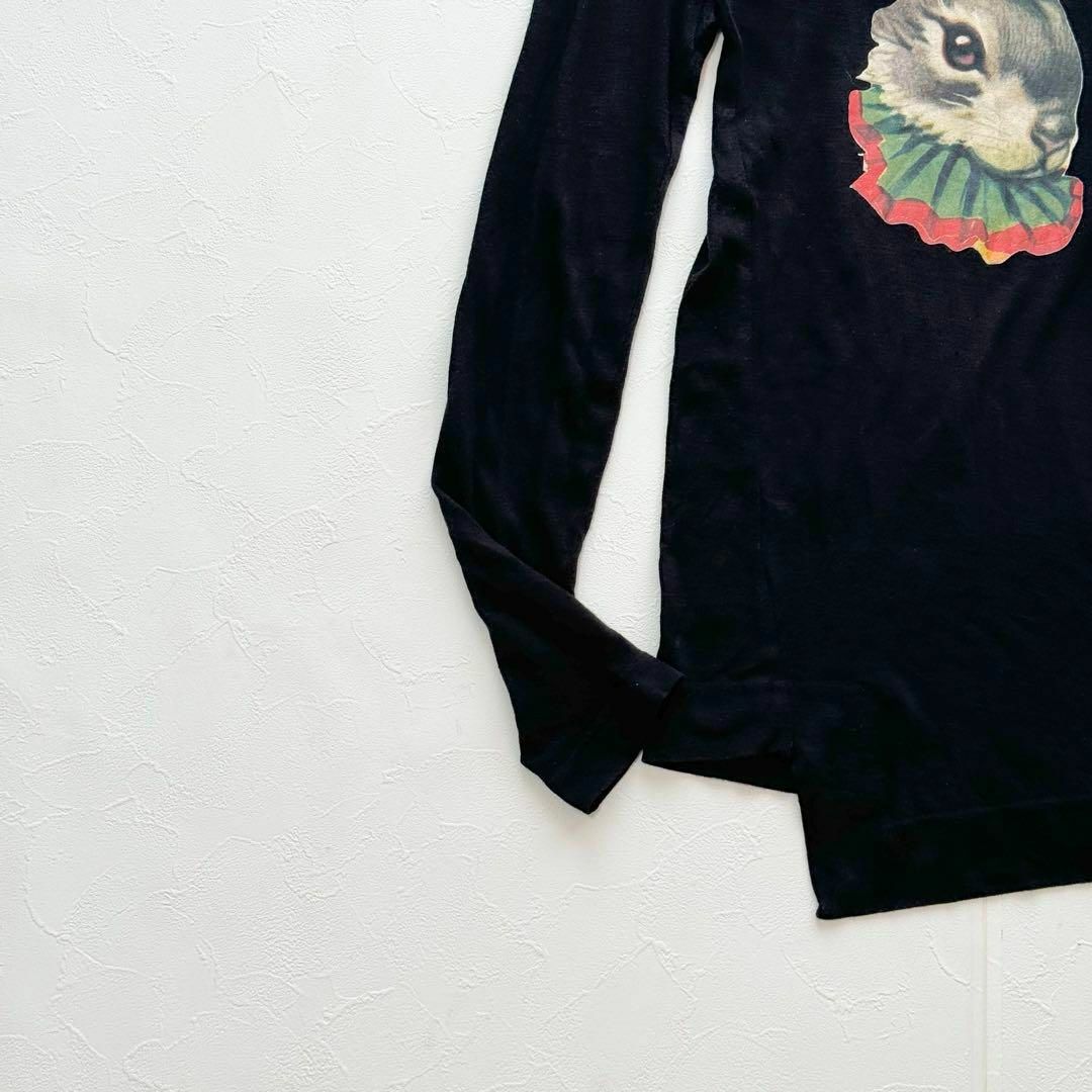 Vivienne Westwood(ヴィヴィアンウエストウッド)のヴィヴィアンウエストウッドレッドレーベル ラビット 長袖トップス 変形 アシメ レディースのトップス(Tシャツ(長袖/七分))の商品写真