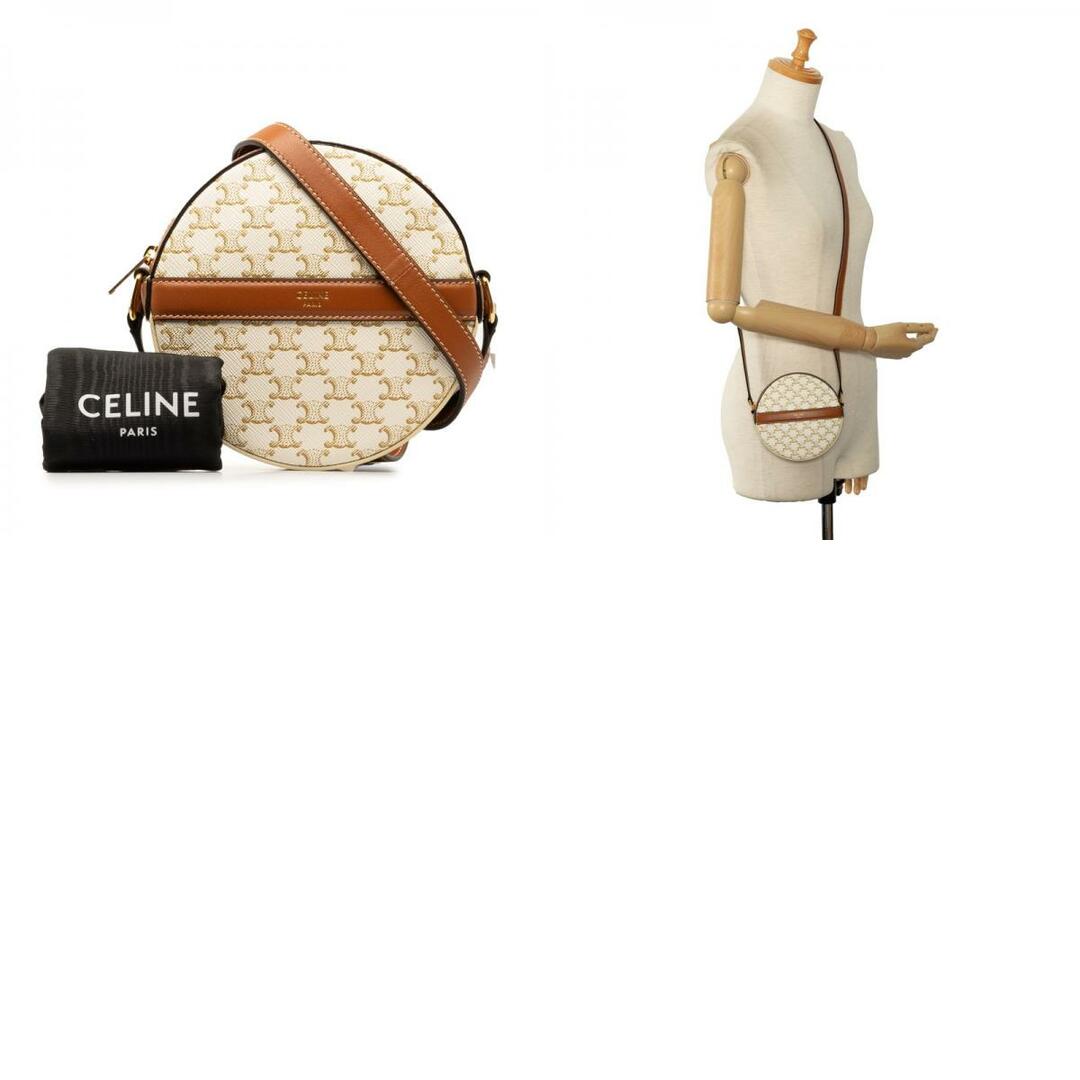 celine(セリーヌ)の美品 セリーヌ トリオンフ ラウンドパース ショルダーバッグ PVC レディース CELINE 【1-0146370】 レディースのバッグ(ショルダーバッグ)の商品写真