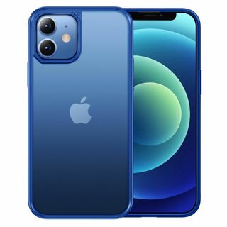 【サイズ:iPhone12/12Pro用_色:マットブルー】【米軍MIL規格・指(その他)