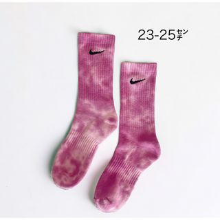 ナイキ(NIKE)のNIKE ナイキ タイダイソックス パープル23~25㎝(ソックス)