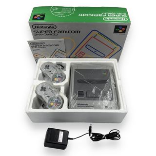 スーパーファミコン(スーパーファミコン)の極美品 任天堂 SFC スーパーファミコン 本体 SHVC-001(家庭用ゲーム機本体)