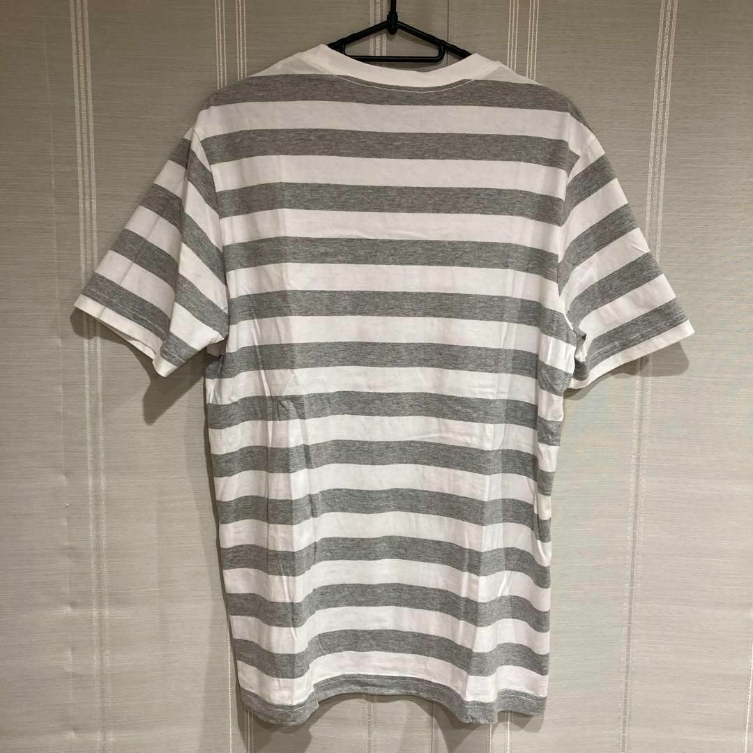 MUJI (無印良品)(ムジルシリョウヒン)の24【無印良品】美品　メンズ　ボーダー　Tシャツ　L メンズのトップス(Tシャツ/カットソー(半袖/袖なし))の商品写真