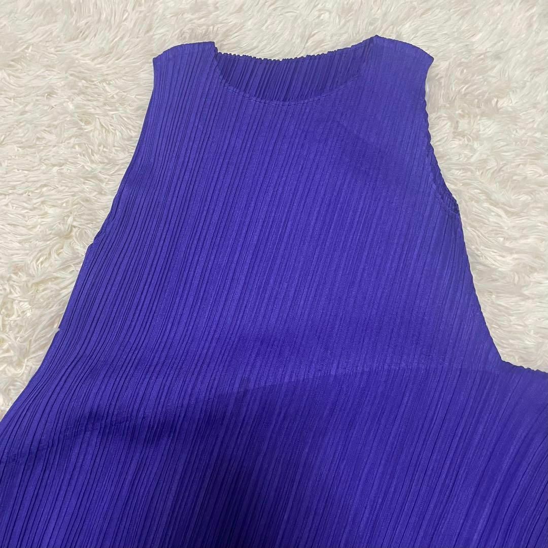 PLEATS PLEASE ISSEY MIYAKE(プリーツプリーズイッセイミヤケ)のイッセイミヤケ　プリーツプリーズ　アシンメトリー　チュニック　変形 レディースのワンピース(ひざ丈ワンピース)の商品写真